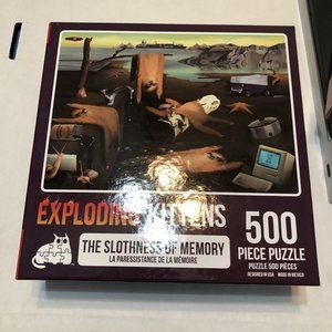 Exploding Kittens Puzzle The Slothness Of Memory 500 piece NEW SEALED